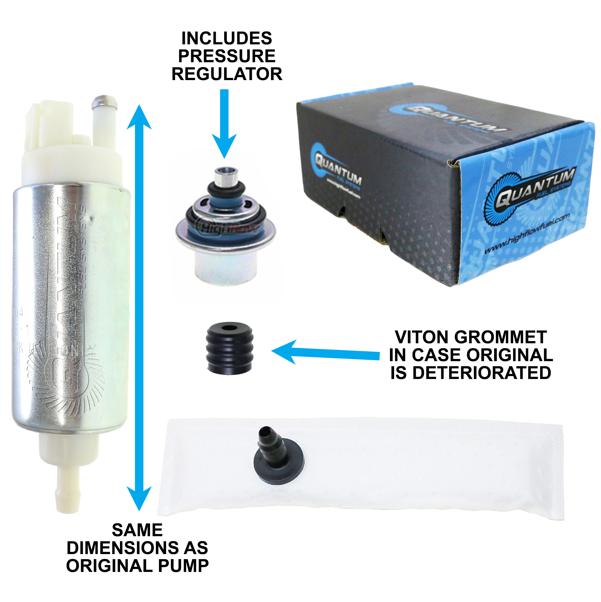 Quantum Fuel Pump +Reg for 0508 Arctic Cat Bearcat King Cat 900 ZR900